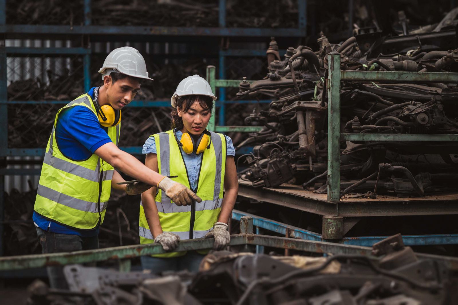 Planning industrial scrap steel management and resource recycling efficiently